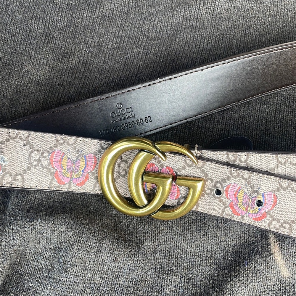 Gucci butterfly belt